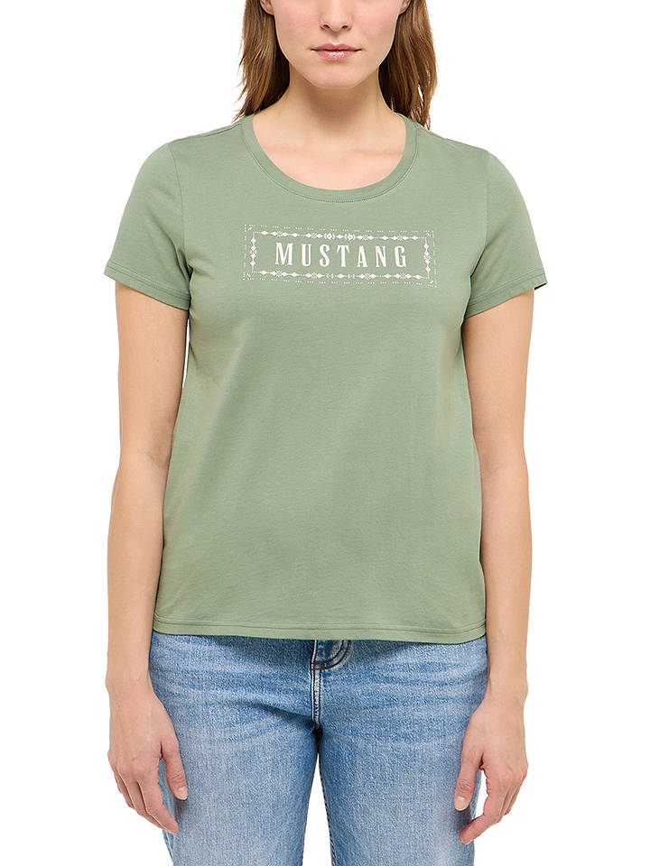 Mustang Shirt "Alma" in Grün - S