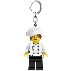 Joy Toy - LEGO Minifigures Keychain Light Gourmet Chef – Schlüsselanhänger mit LED-Licht im Koch-Design