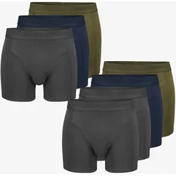 7-pack Ultimate Soft Boxer Herren Anthracite/Deep Navy, Größe:XS - Herren > Unterwäsche & Socken > Unterwäsche - Grau