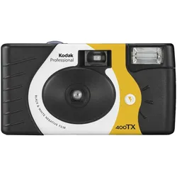 Kodak Tri-X 400 (Schwarz-Weiss), Einwegkamera, Weiss, Schwarz, Gelb
