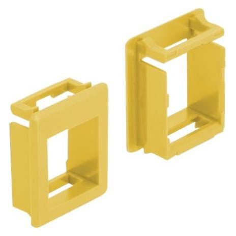 Delock Gehäuse mit modularen Einsätzen - Gelb - 1 Anschluss (Packung mit 4) (86765)