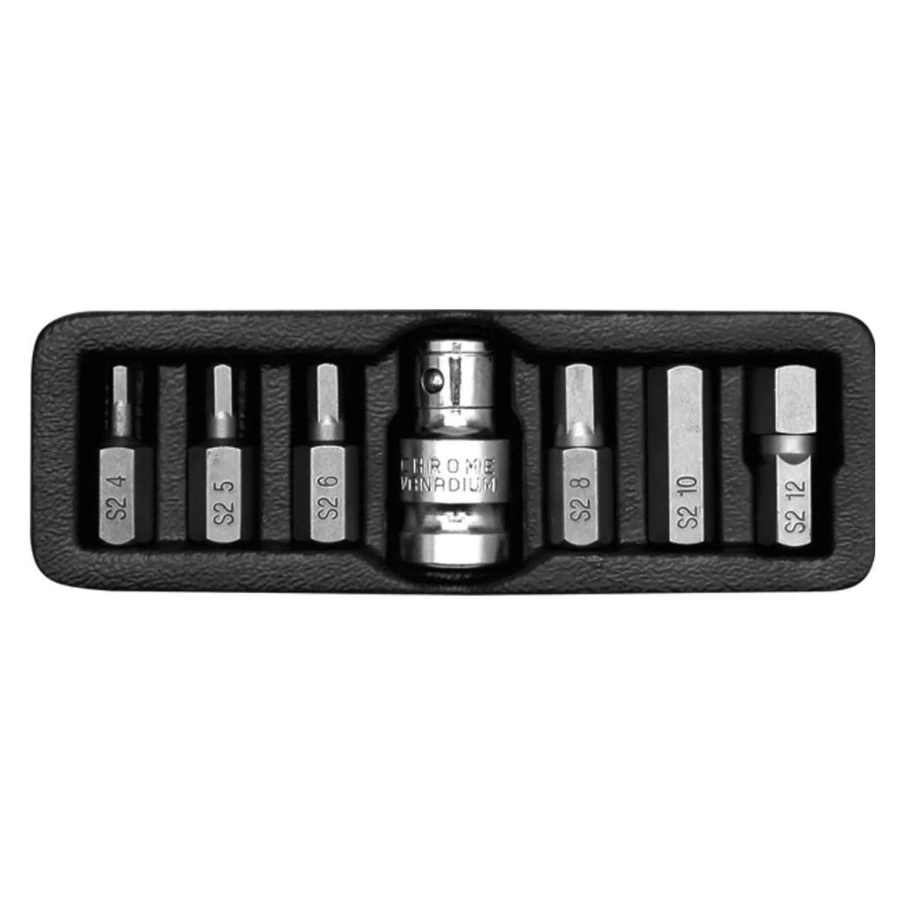 Yato KOŃCÓWKI 7elem. 4-12mm + ADAPTER 0412 (Hex) (YT-0412)