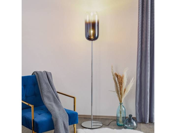 Gople Stehleuchte Blue Sapphire - Artemide - Wohnzimmer - Design - Glas - Mit Schirm