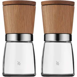 WMF Salz-/Pfeffermühlen-Set 2-teilig Holz/Glas Ceramill® Nature