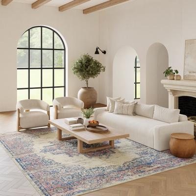 Nourison Grafix Distressed Vintage Medallion Area Rug
