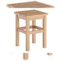 Erst-Holz Hocker Holzhocker Sitzhocker Buche massiv natur ohne Lehne  V-90.71-46