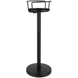 APS 36118 Ständer für Wein-/Sektkühler, schwarz matt, Innendurchmesser der Schale 21 cm, Höhe 73 cm