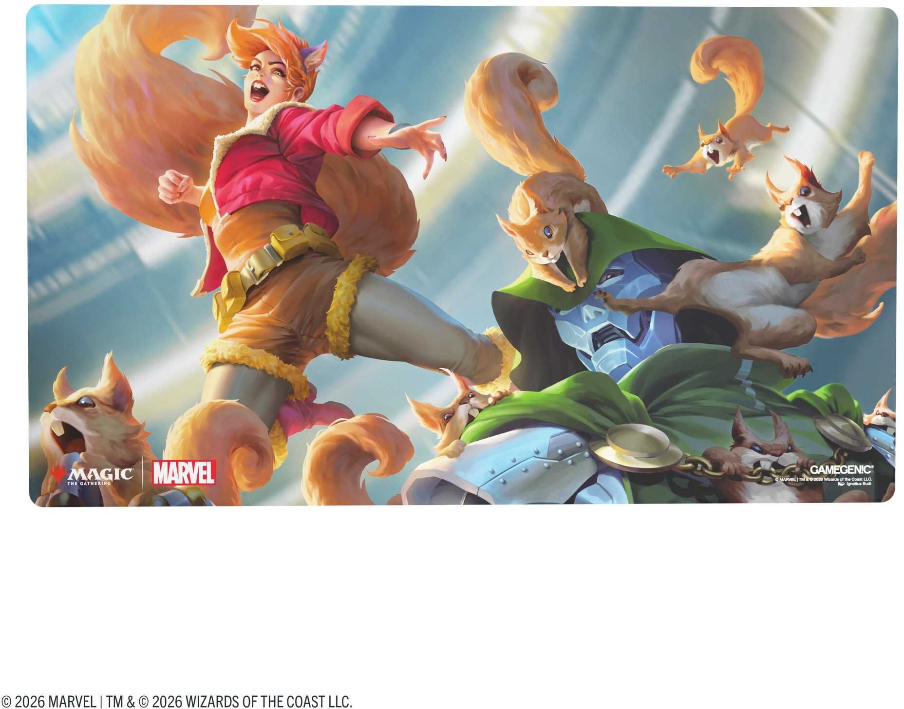 Gamegenic Magic: The Gathering Marvel Super Heroes Prime Playmat - Go Nuts!, 2 mm Cushioning, Anti-Slip Backing, for Card Games