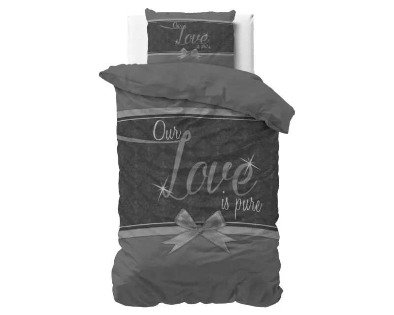 Sleeptime Pure Love beddengoed grijs 140 x 200/220 cm