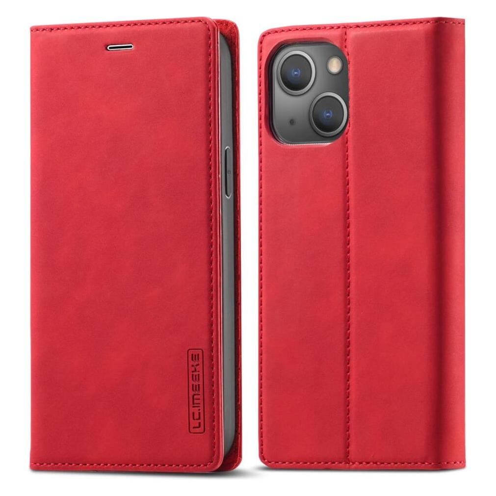 Cover-Discount iPhone 14 - Vintage Flip Case Etui rot (Apple iPhone 13, Apple iPhone 14) (660108294B)