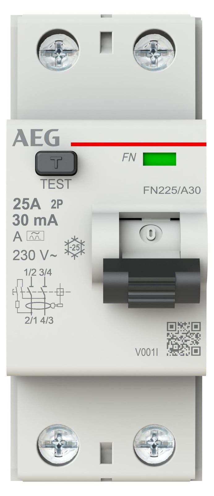 AEG FI-schakelaar 2x25A/0,03 type FN225/A30 2CSF702156R1250