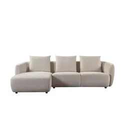 Ecksofa  Vaike , beige , Maße (cm): B: 259 H: 83 T: 162.0
