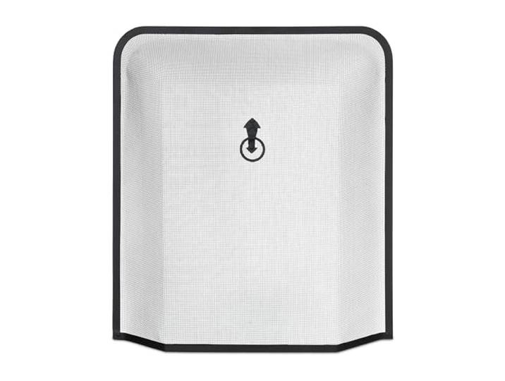 Relaxdays Pare-feu de cheminée\, protège Contre Les étincelles\, Grille Pare-étincelles poêle\, HxL: 61x54 cm\, métal\, Noir