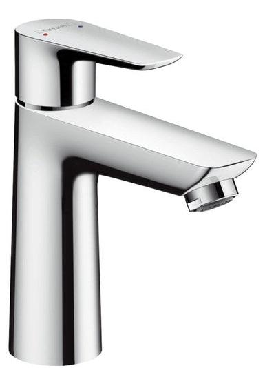 Waschbeckenarmatur, Chrom - Einhebelmischer mit Push-Open-Ablauf - Kompaktes Badezimmerdesign