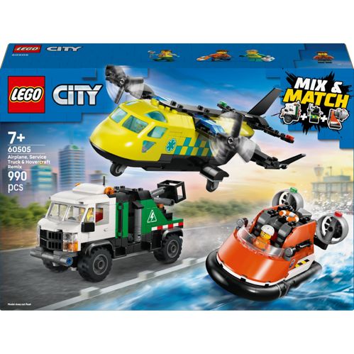 LEGO City 60505 Kombiset mit Flugzeug, Fahrzeug und Boot