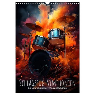 Schlagzeug-Symphonien: Ein Jahr abstrakter Klanglandschaften (Wandkalender 2027 DIN A3 hoch), CALVENDO Monatskalender