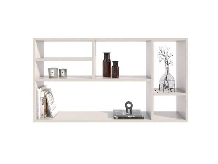 Étagère Murale Milano - Bibliothèque Suspendue - 60x109 2x18 cm - Blanche