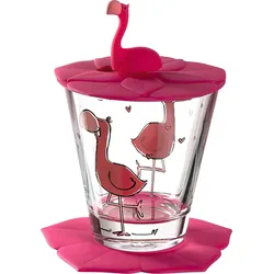 LEONARDO Kindertrinkglas Flamingo 3tlg Bambini Trinkglas