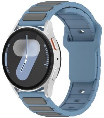 Everyday Crate Silicone Watch Band Dual Color Shaped Adjustable Replacement Watch Strap blue Grey