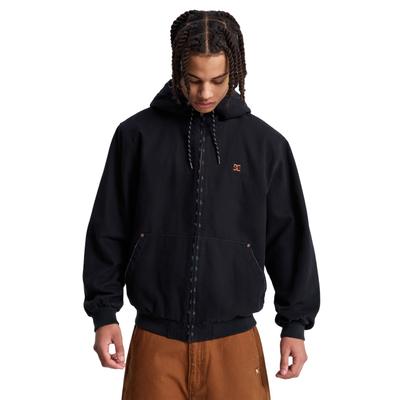 Outdoorjacke DC SHOES "Garage", Herren, Gr. M, schwarz, Obermaterial: 100% Baumwolle., Jacken Outdoorjacke