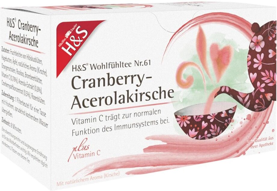 H&S Cranberry-Acerolakirsche mit Vitamin C Fbtl.