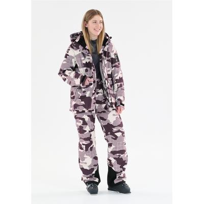 Skihose SLOPE "Killy", Damen, Gr. XS, US-Größen, purpurviolett, 100% Polyester, bedruckt, lang, Hosen Skihose, Mit All-Over-Print und Top Ausstattung
