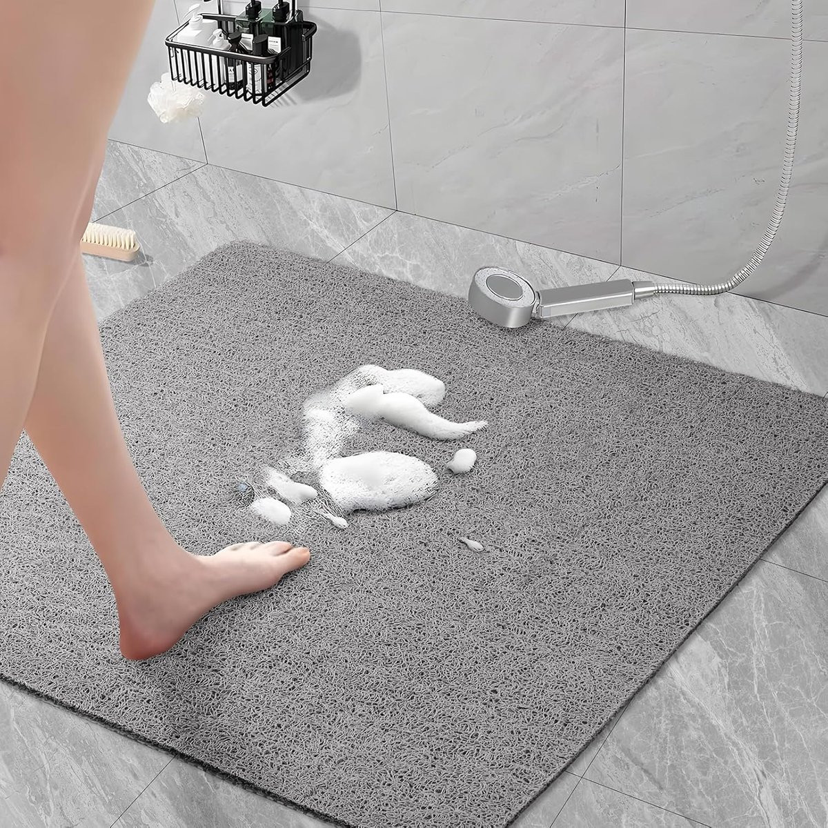 Grijs Anti-slip badmat en douchemat