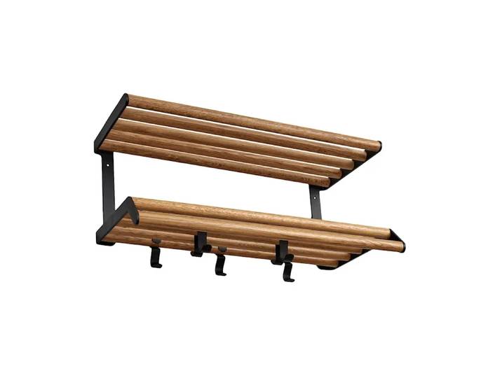 Essem Design Tamburin Hutablage 60cm Eiche-schwarz