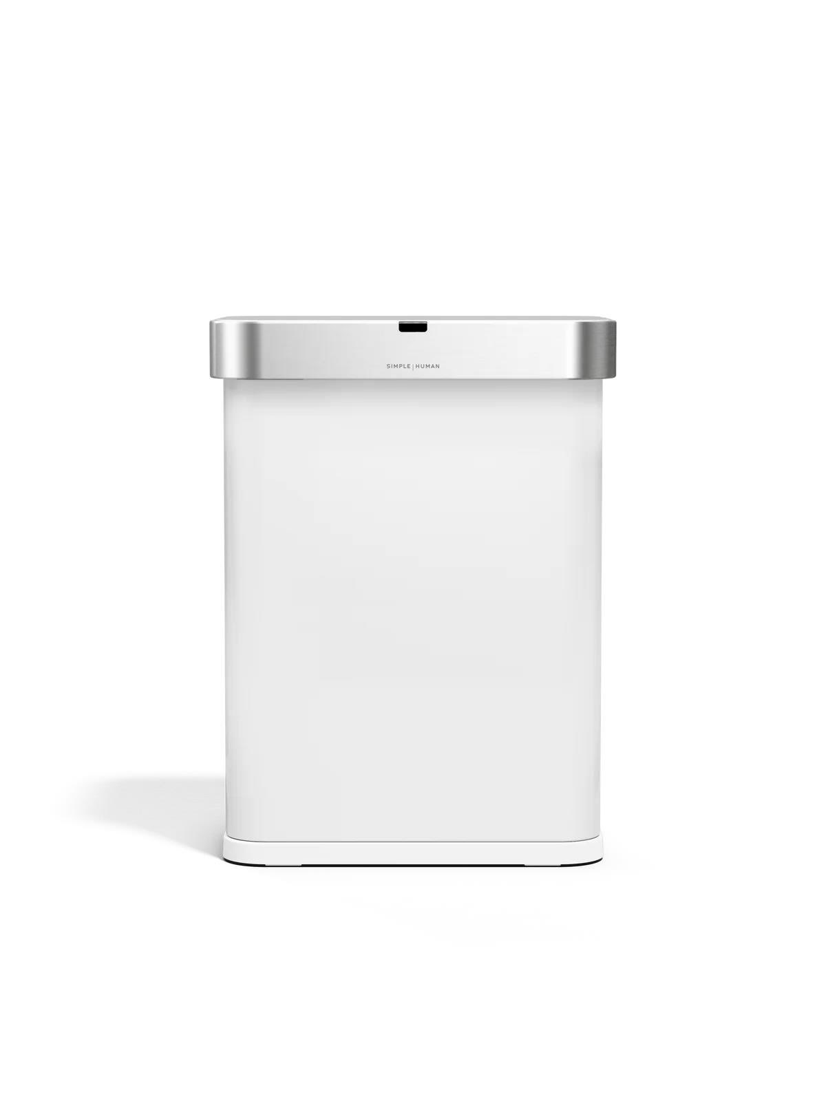 Simplehuman Sensor-Abfalleimer - 58 L - weiß