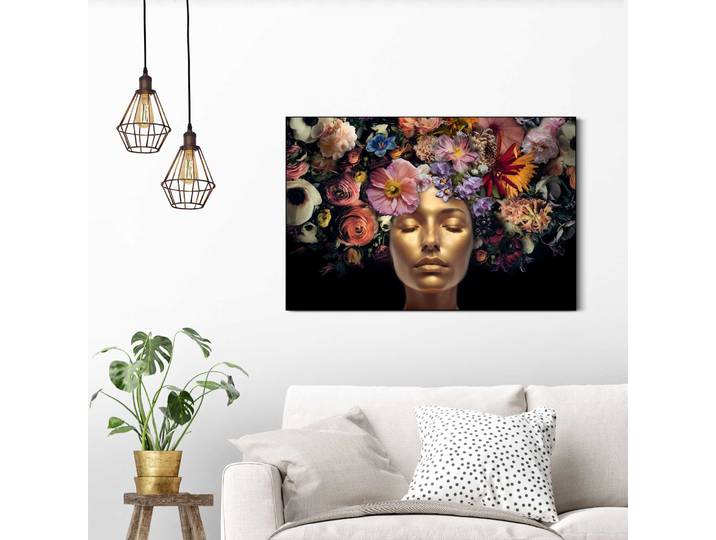 Wandbild REINDERS Serene Golden , bunt (farbe bild(er): bunt), B:90cm H:60cm T:3cm, MDF, Bilder, Wandbild