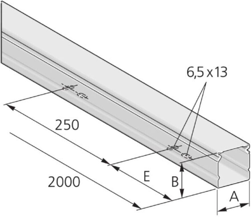 pflitsch Installationskanal PIK 100/60 L=2000mm S (PIK100/60S)