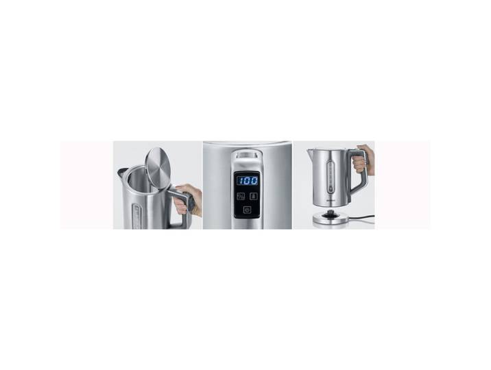 Bouilloire WK 3418, acier inoxydable/noir