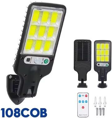 Inspired Living SolarBright 30000 LM Motion Sensor Solar Garden & Street Light 108 Cob