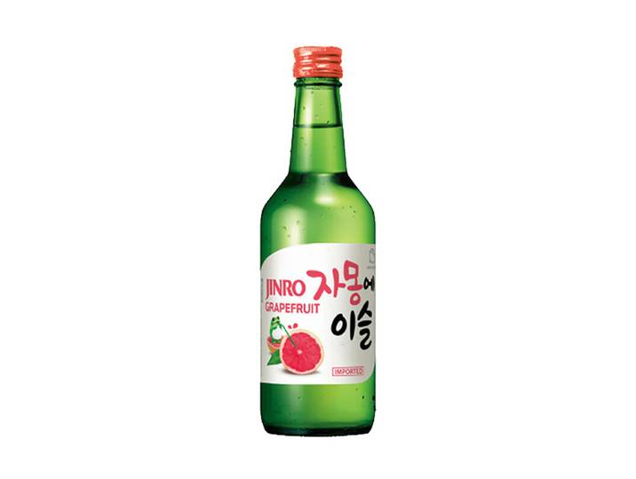 Jinro Chamisul Pamplemousse ABV 13,0% 350 ml Soju coréen (Saveur pamplemousse)