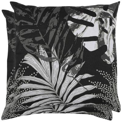 Zierkissen GO-DE "Zierkissen Klara", schwarz, B:48cm H:48cm T:10cm, Baumwolle, Polyester, Polsterauflagen