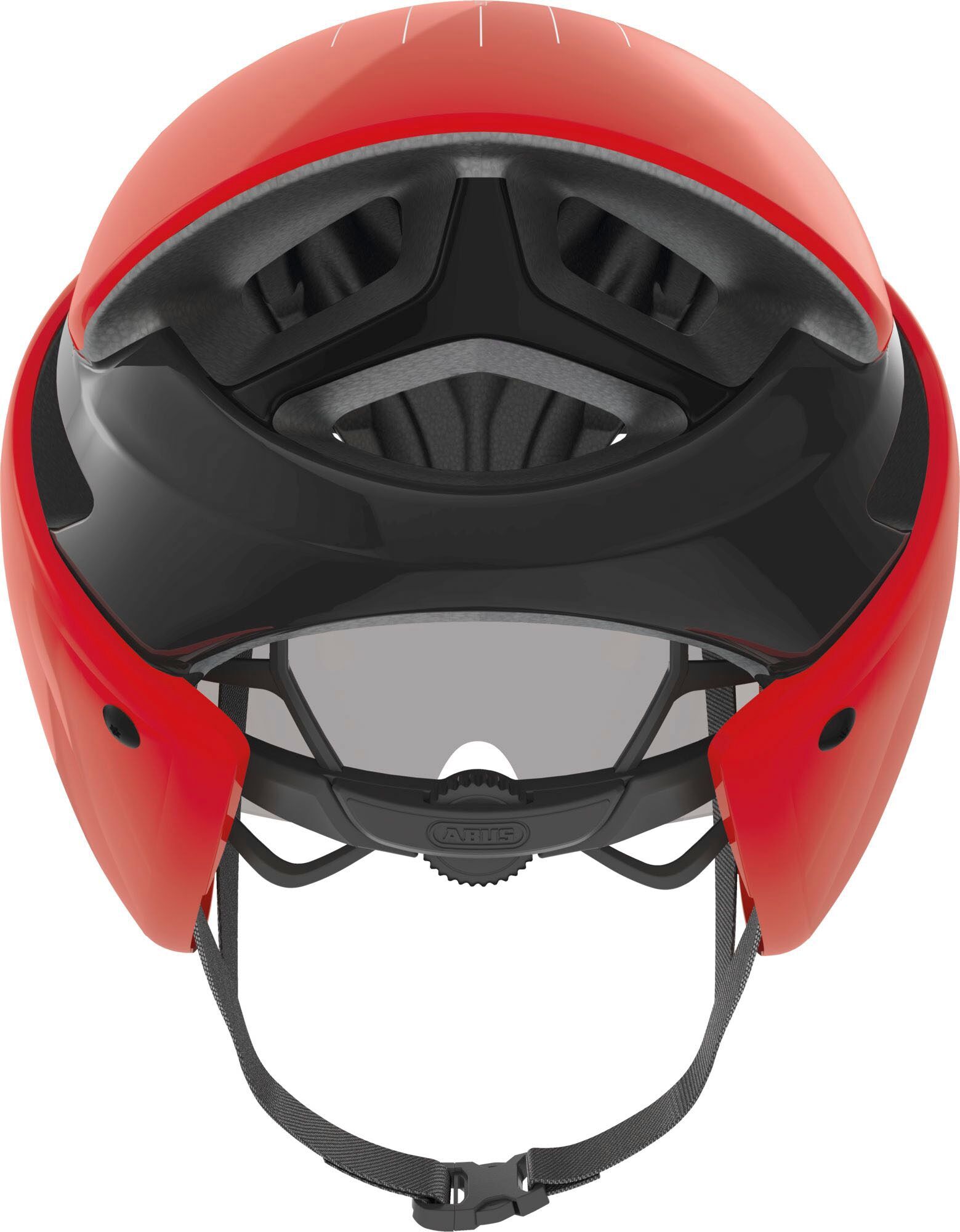 Rennradhelm ABUS "GAMECHANGER Tri" Gr. S, rot, Helme, S Kopfumfang: 51cm - 55cm, glänzend, unifarben