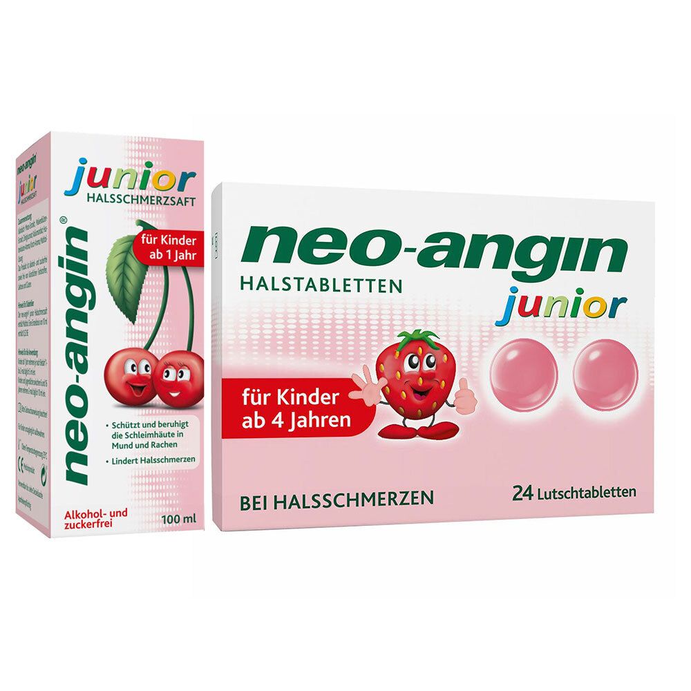 Neo-Angin junior Halsschmerzsaft + Halstabletten 1 St Set