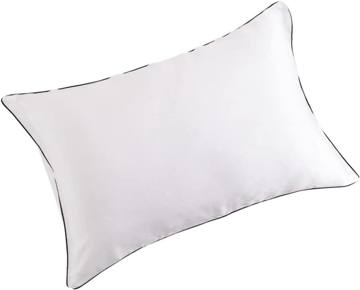 Levemolo Zijde Kussensloop Verkoelende Simulation Silk voor Slaapkamer en Sofa - Wit