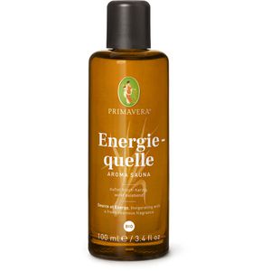 Primavera Saunaaufguss Energiequelle Aroma Sauna, Konzentrat, Lemongrass, Zeder & Latschenkiefer, mit ätherischen Ölen 100ml