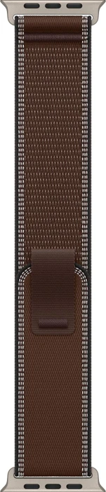 Apple Watch 49 mm Trail Loop Dunkel Umbra - S/M - Ausführung in Naturtitan
