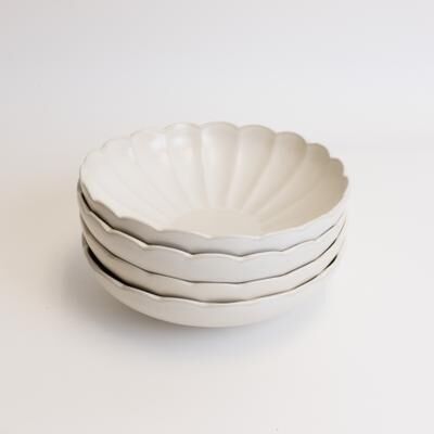 LEMIEUX ET CIE Dhalia 4-Piece Stoneware Pasta Bowl Set