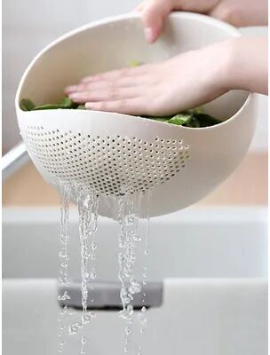 USA Free Shipping Shop Premium Silicone Colander Rice Washing Bowl With Handle For Fruits, Vegetables & Pasta Premium Silicone Colander Rice Washing Bowl With Handle For Fruits, Vegetables & Pasta