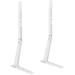 myWall Universal Standfuss für Flachbildschirme (35 kg, 37" - 70"), TV Ständer, Weiss