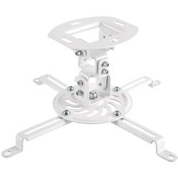 LogiLink BP0057 Beamer-Deckenhalterung Deckenhalter, Höhenverstellbar, Neigbar, Schwenkbar Boden-/Deckenabstand (max.): 150 mm Weiß