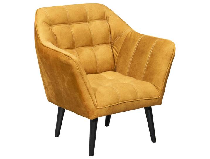 Mid.you Cocktailsessel, Gelb, Holz, 84x87x70 cm, Wohnzimmer, Sessel, Cocktailsessel