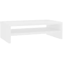 vidaXL Monitorständer Weiß 42x24x13 cm Holzwerkstoff