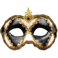 Maskworld Colombina scacchi bianco nero