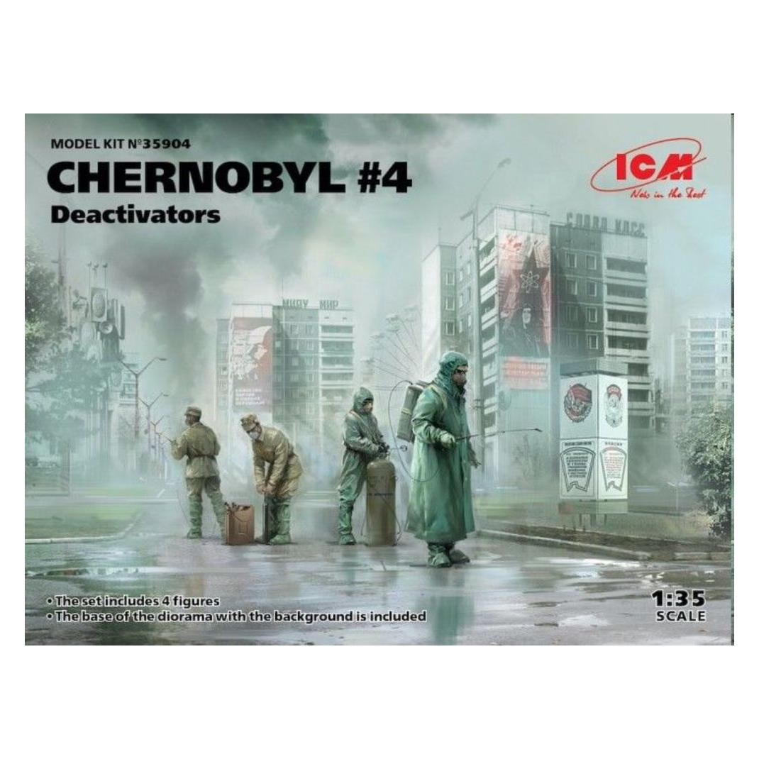 ICM Chernobyl4. Deactivators (4 figures) (35904)