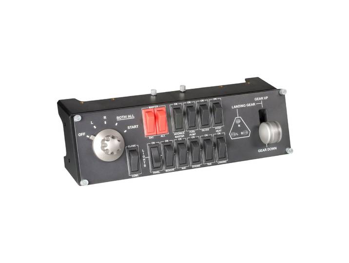 Logitech G G Saitek Pro Flight Switch Panel, simulation de vol, PC, Analogique/Numérique, Avec fil, USB, Noir 945-000012