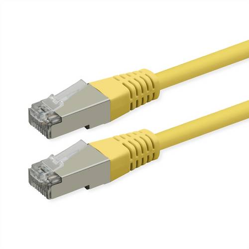 Roline Patchkabel Cat.6 (Class E), PoE, S/FTP (PiMF), gelb, 10m